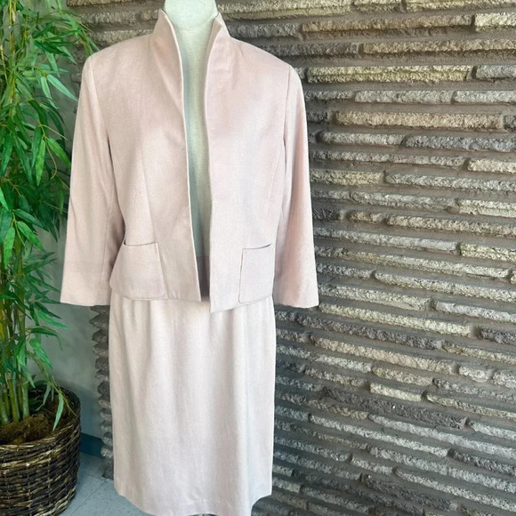 DD Collection Doncaster Rabbit Hair Cashmere Blend Pink Skirt Suit 12 - Picture 13 of 14